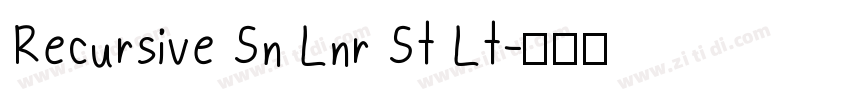 Recursive Sn Lnr St Lt字体转换